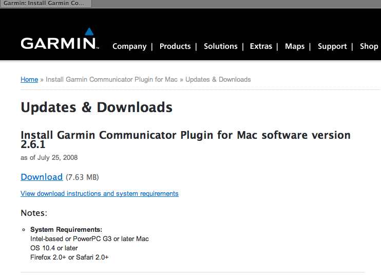 Download page